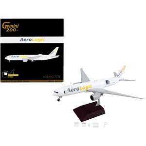 Boeing 777F Commercial Aircraft "AeroLogic" White "Gemini 200 - Interactive" Series 1/200 Diecast Model Airplane by GeminiJets - 1 of 4