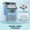 Simzlife Commercial Ice Maker, Stainless Steel, 200Lbs/Day, Ice Machine, 65Lbs Storage, Smart Control, for Party/Hotel/Bar, self-cleaning, Silver - 2 of 4