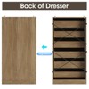 6 Drawer Tall Dresser Organizer with Charging Station - 3 of 4