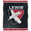 Lewis University Logo Dots Silky Touch Blanket White 50x60 - 2 of 4