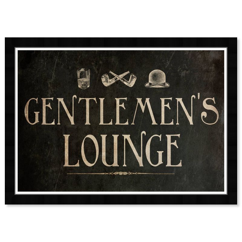 19&#34; x 13&#34; Gentlemen&#39;s Lounge Motivational Quotes Framed Wall Art Black/White - Hatcher and Ethan, 3 of 6
