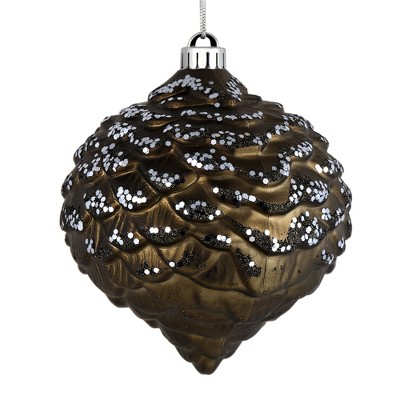 Vickerman 6" Glitter Pinecone Christmas Ornament