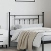 vidaXL Metal Headboard for Bed Frame - Classic Black Powder-Coated Steel Design - Sturdy & Stable - Supports Back - Suitable for 39.4" Mattress - 3 of 4