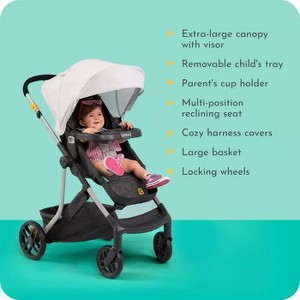 Century 2164606 Swap On Modular Stroller Berry - Eco-Friendly, Compact, Reversible Seat - 1 of 1