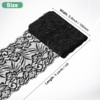 Unique Bargains Elastic Lace Fabric Ribbon Stretchy Trim W Floral Pattern for Bridal Wedding 1 Pc - 3 of 4