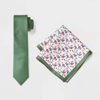 Men's Tie and Suspender Set with Pocket Square 2pc - Goodfellow & Co™ One Size Fits Most