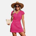 Women's Cutout V-Neck Cover-Up Dress - Cupshe