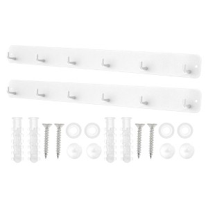 Unique Bargains Coat Hooks Wall Mount with Coat Hooks for Entryway Bathrooms - 1 of 4