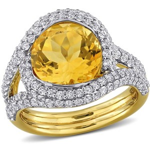 EVERLY JEWELRY |Multiple-color option Silver Engagement Ring with Multiple color gemstone Options. - 1 of 4