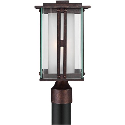 Kathy Ireland Sierra Craftsman Mission Outdoor Wall Light Fixture Rubbed  Bronze 15 High Frosted Seeded Glass Panels For Post Exterior Barn Deck  House : Target