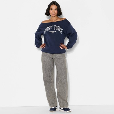 Women's Off the Shoulder Sweatshirt - Wild Fable™