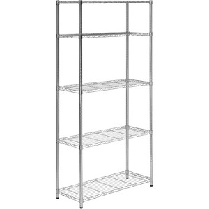 5-Tier Heavy Duty Adjustable Shelves, Metal Storage Rack Shelf Capacity, , 14" W x 36" L x 72" H - 1 of 4