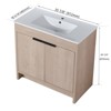 Bencmate Bathroom Storage Cabinets, Bathroom Vanity, 36 Inch Bathroom Vanity with Sink, Freestanding Bathroom Sink Cabinet with 2 Soft-Close Cabinet - 3 of 3