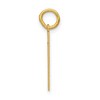Black Bow Jewelry 14k Yellow Gold, Athletic Collection, Small Polished Number 51 Pendant - 2 of 4