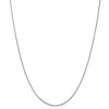 Black Bow Jewelry 0.65mm 14k White Gold Diamond Cut Spiga Pendant Chain Necklace - 3 of 4