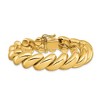 Black Bow Jewelry 14k Yellow Gold 14mm Polished Hollow San Marco Chain Bracelet - 3 of 4