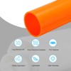 Unique Bargains High Impact Water Plumb Cable Sleeve PVC Rigid Round Pipes 20" Length - 3 of 4