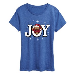 Women's - Instant Message - Joy Teddy Bear Short Sleeve Graphic T-Shirt - 1 of 4