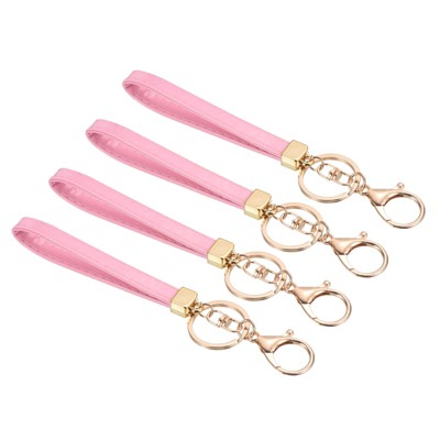Unique Bargains Outdoors Bag Wallet Decoration Wrist Lanyard Keychains 4 Pcs