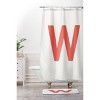 Deny Designs April Lane Art Block Monogram Shower Curtain - 3 of 3