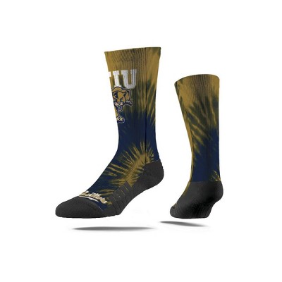 NCAA FIU Golden Panthers Tie-Dye Adult Crew Socks - M/L