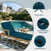 FURNIinspire Outdoor Seat Cushions 2 PCS Outdoor Chaise Lounge Chair Cushion Replacement For Patio Garden, Backyard, Lake Blue, 75"*24"*2.7" - 2 of 4