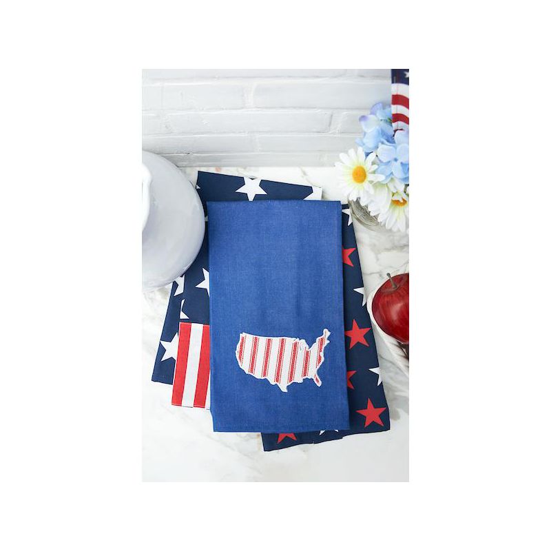 C&F Home Stars and Stripes July Fourth Woven Cotton Kitchen Towel, 4 of 8