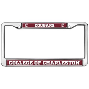 College of Charleston Cougars Design Full Size Standard License Plate Metal Frame - 1 of 4