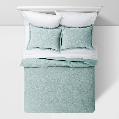 Buy King Matelasse Medallion Comforter & Sham Set Washed Mint