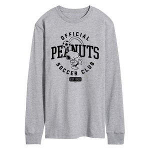 Men's - Peanuts - Peanuts Soccer Club Long Sleeve Graphic T-Shirt - 1 of 4