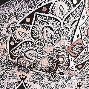 black white lace print