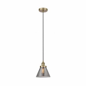 Cone - 1 Light Mini Pendant In Industrial Style-9.75 Inches Tall and 7.75 Inches Wide - 1 of 1