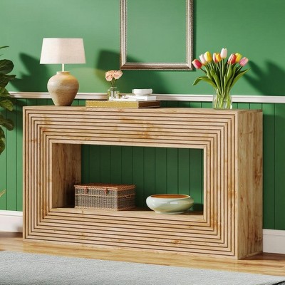 KTMBDW 59 Inches Long Console Table for Entryway, Sofa Table Behind Couch, Wooden Entry Table Foyer Hallway Table, Console Sofa Table for Living Room