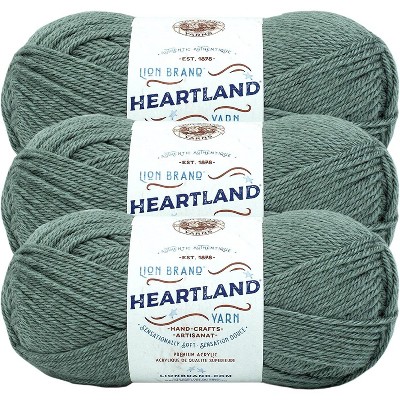 (Pack of 3) Lion Brand Heartland Yarn-Petrified Forest