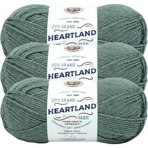 (Pack of 3) Lion Brand Heartland Yarn-Petrified Forest - 1 of 2