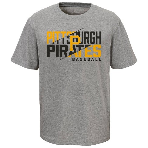 MLB Pittsburgh Pirates Boys' Poly T-Shirt - XS