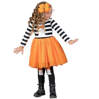 Girls Ghostest With The Mostest Overall Skirt Set Mia Belle Girls ...