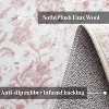 Acekool 10x13 Vintage Medallion Washable Area Rug, Extra Large Non-Slip Distressed Floral Carpet, Stain Resistant for Living Room, Bedroom, Grey - 2 of 4