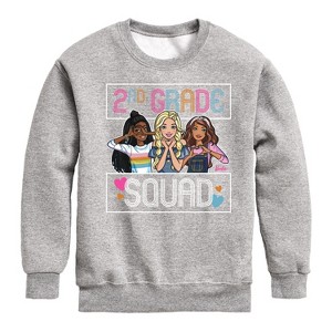 Boys' - Barbie - Back To School Graphic Long Sleeve Fleece Sweatshirt - 1 of 4