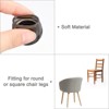 Unique Bargains TPR & Felt Non-Slip Durable Chair Leg Floor Protectors 8 Pcs - 4 of 4