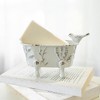 Clawfoot Bathtub Mini Planter White Metal by Foreside Home & Garden - 2 of 4