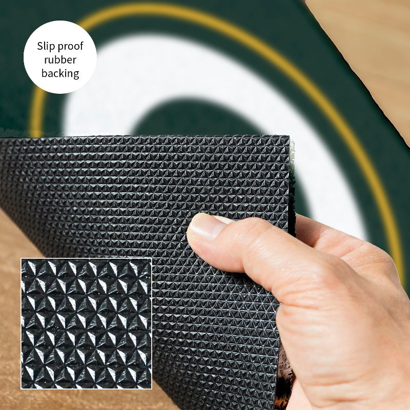 Evergreen Full Color PVC Mat, 16" x 28", Green Bay Packers Indoor and Outdoor Home Decor, 5 of 7