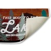 Stupell Industries This Way To Lake Retro Printed Plush Bath Mat And Bath Rug, Design By Lula Bijoux & Co., 18"X30" - 2 of 4