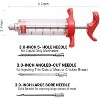 Meat Injector Syringe - 3 Marinade Injector Needles for BBQ Grill, Premium Portable Turkey Injector kit.. - 3 of 4