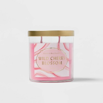 15.1 Lidded Glass Jar Candle Wildcherry Blossom - Opalhouse™