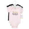 Hudson Baby Infant Girl Cotton Bodysuits, Mom Dad Toile - 2 of 4