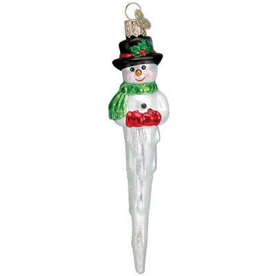 Old World Christmas Glass Blown Ornament, Icicle Snowman