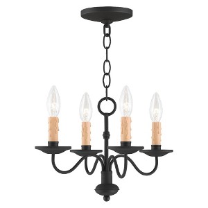 Livex Lighting Heritage 4 - Light Chandelier in  Black - 1 of 4