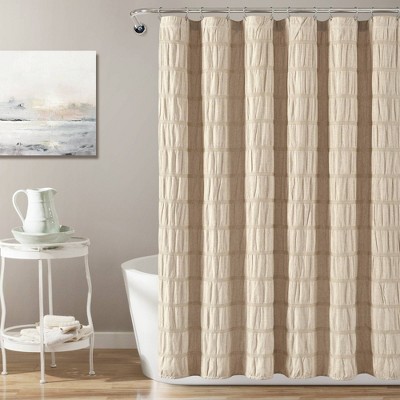 single shower curtain