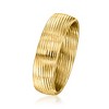 Ross-Simons Italian 14kt Yellow Gold Ribbed Ring - 3 of 4